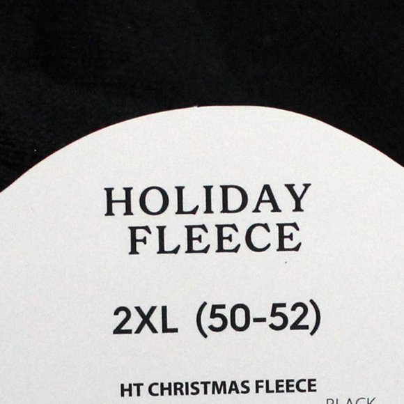 Men's Rebel Without A Claus 2XL (50-52) Christmas Holiday Fleece Sweatshirt - Picture 11 of 11